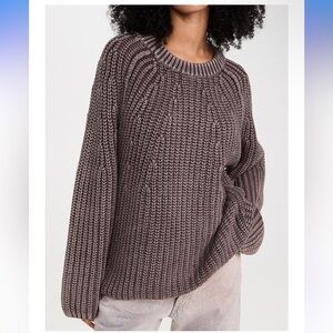 Free People Take Me Home Chunky Knit Sweater NWT